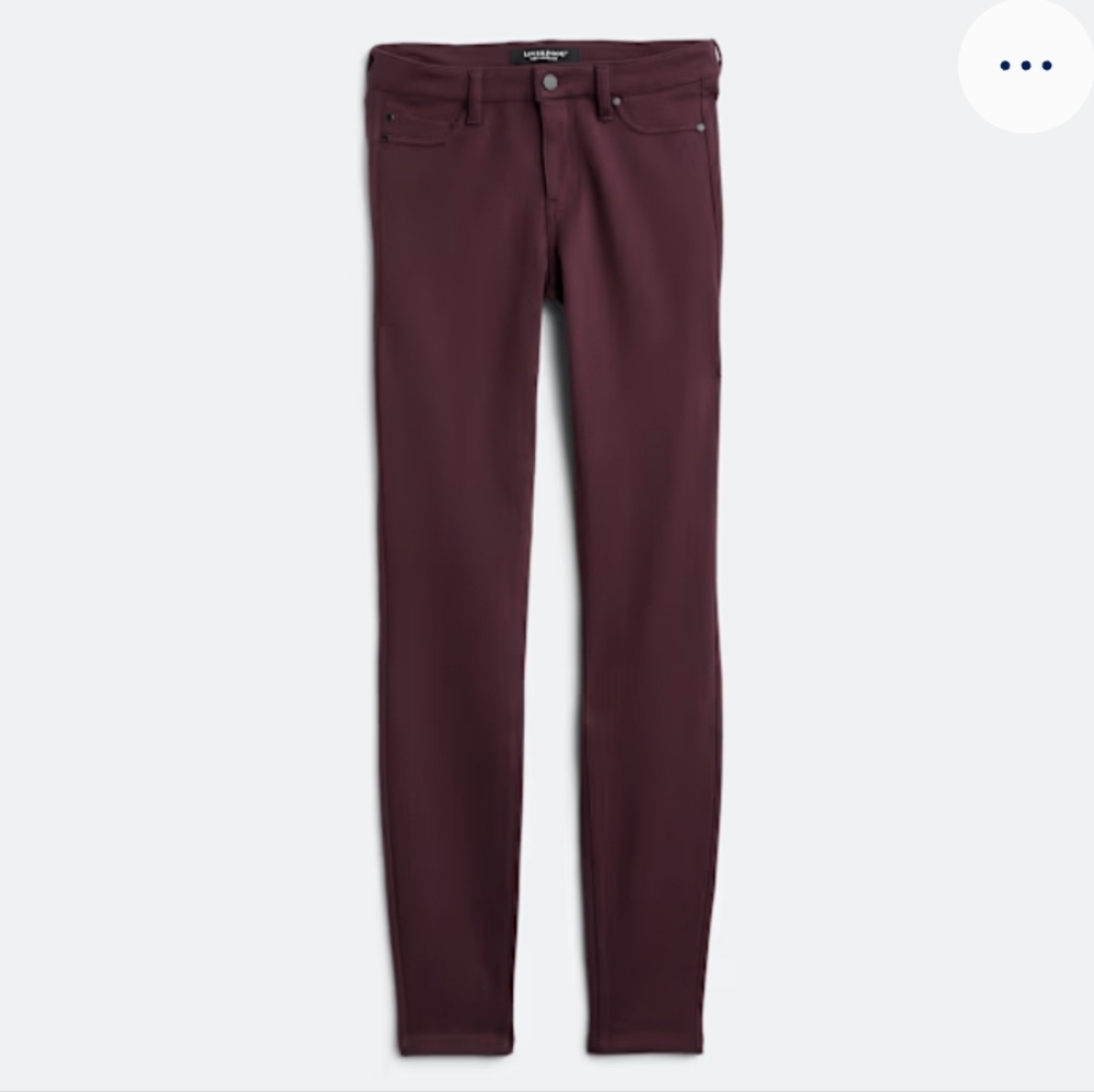 Women's Liverpool Anita Skinny Pant, Burgundy, Size 6/28